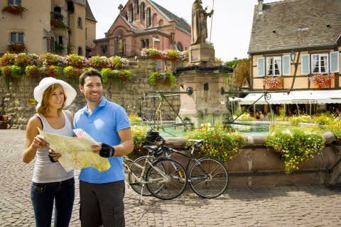 Faire du vélo en Alsace