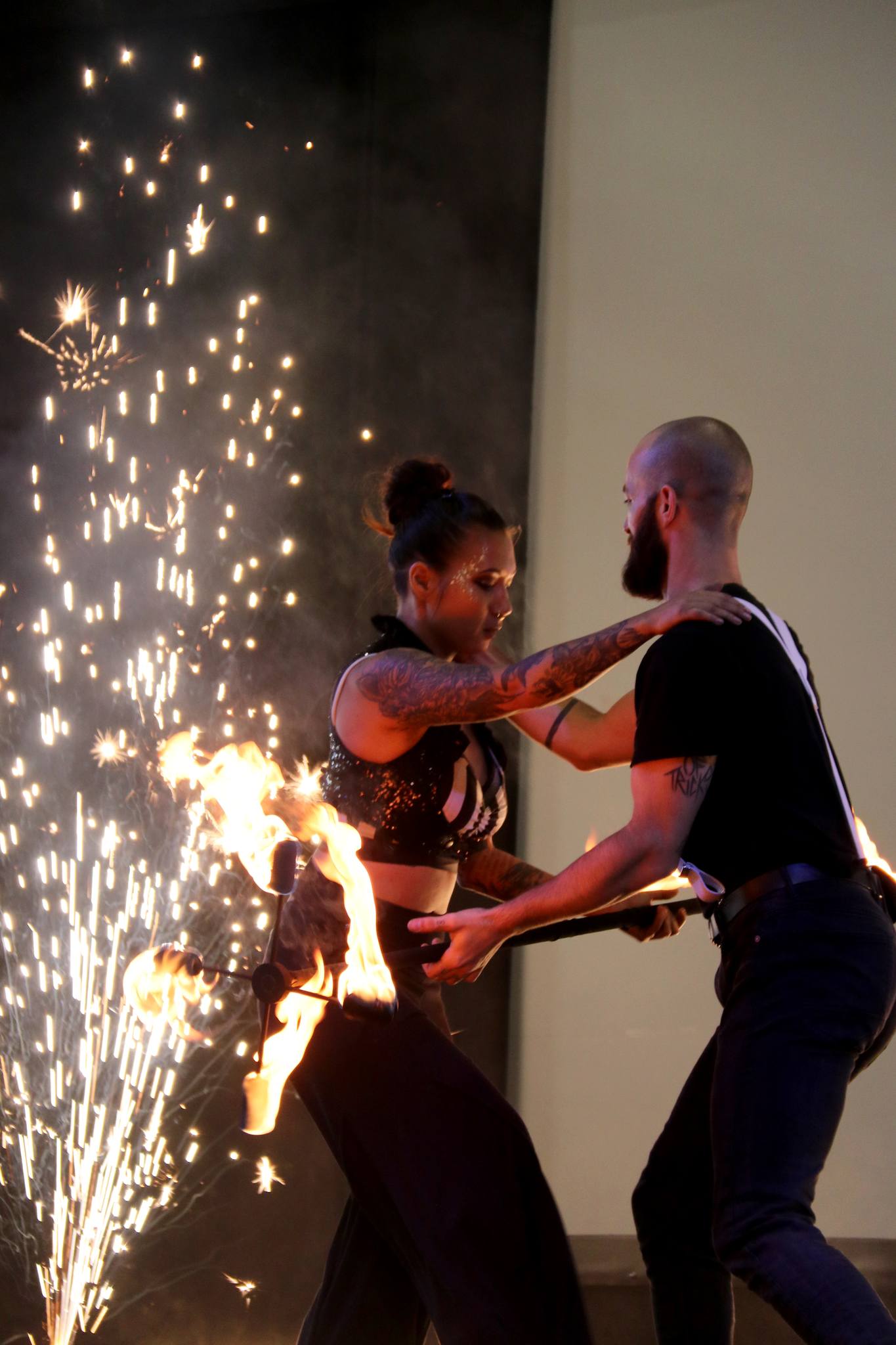 Spectacle de feu par la Cie Washasha Le 1 déc 2024