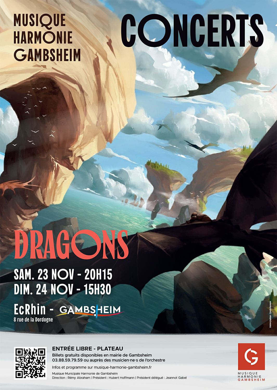 Concert Dragons Du 23 au 24 nov 2024